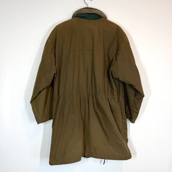 Vintage Faconnable Field Coat Jacket Brown 80s 90s Hong Kong Medium - Picture 2 of 12